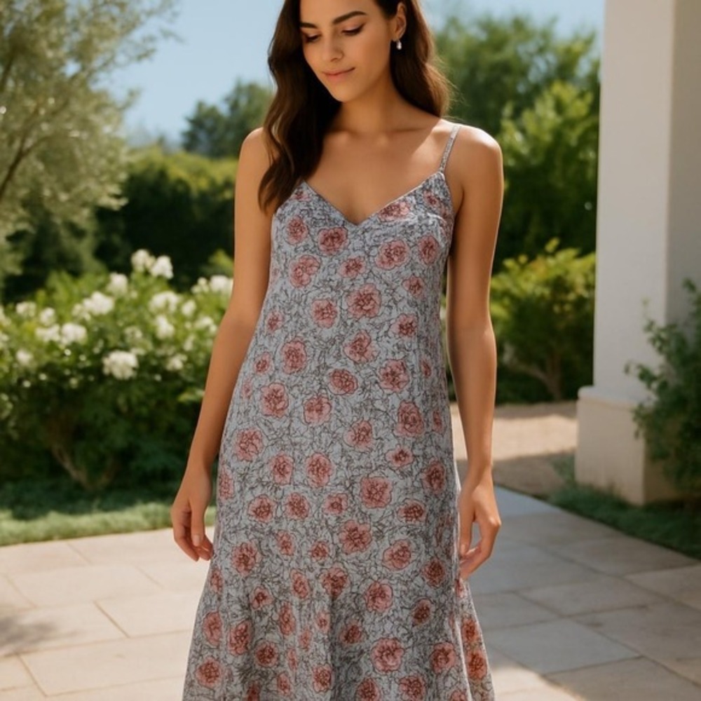 Wallflower floral mini dress with straps. Size S
